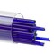 Bullseye Stringers Approx. 2MM.DIA.x17.75"L. Deep Royal Blue Transparent 90 COE.